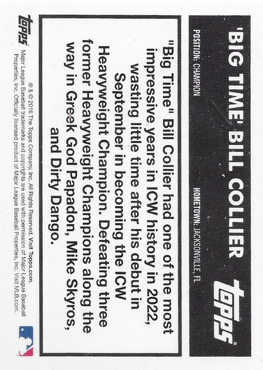 ‘Big Time’ Bill Collier trading card PW Catalog