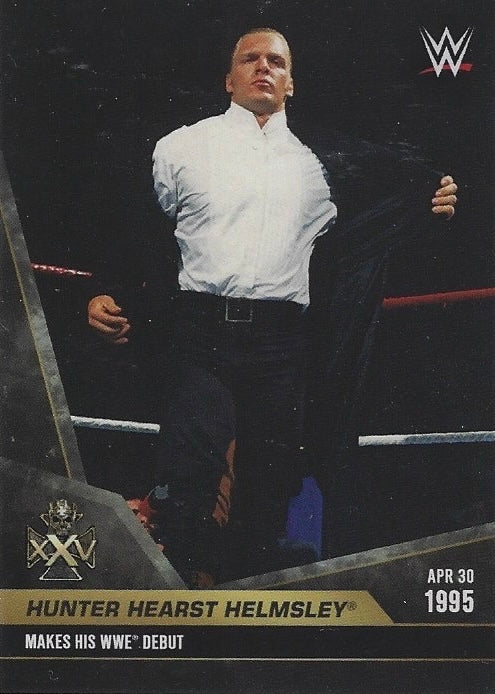APR 30 1995 – Hunter Hearst Helmsley Makes HIS WWE Debut trading card PW Catalog