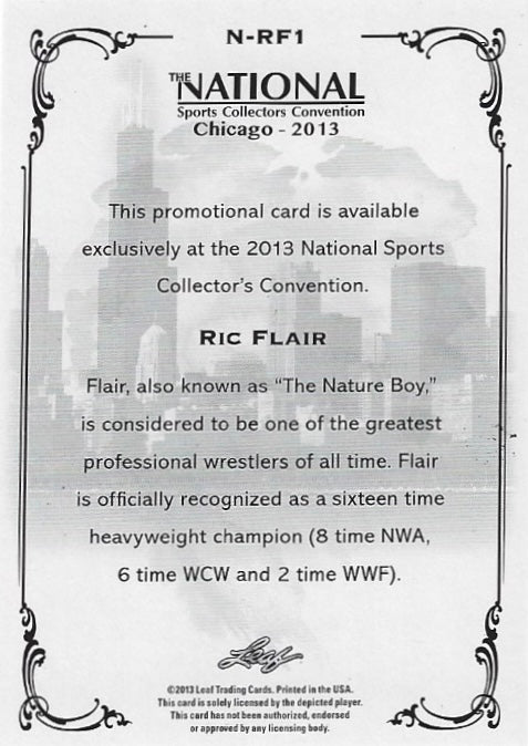 RIC Flair trading card PW Catalog