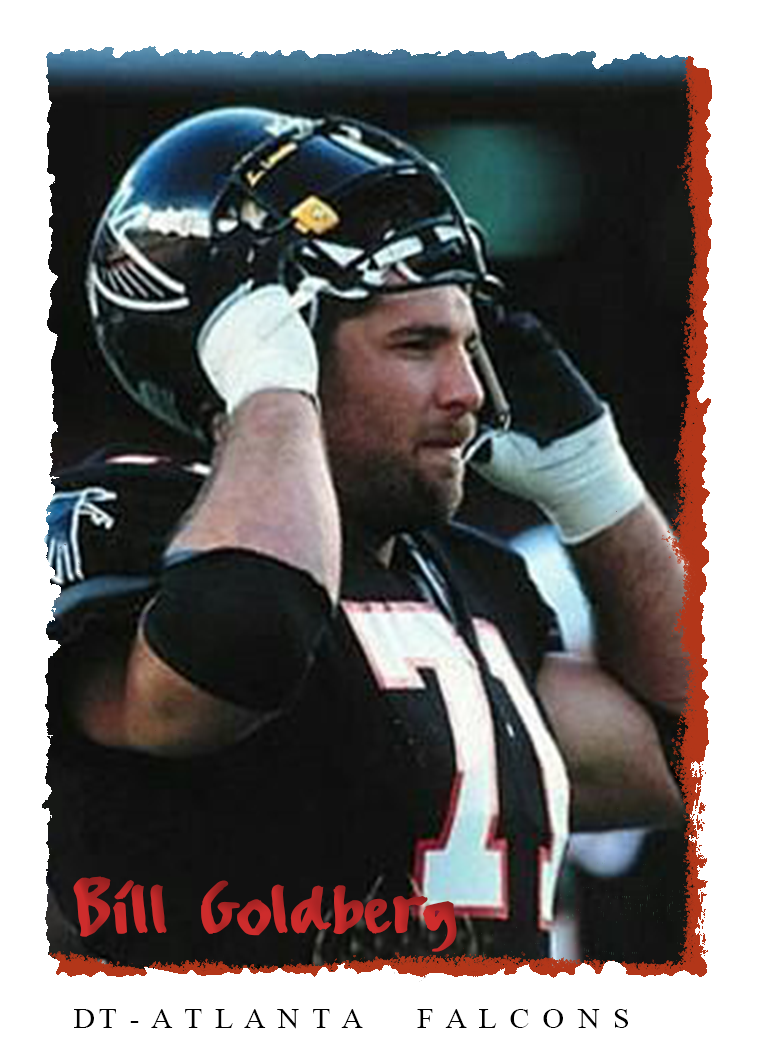 Bill Goldberg – Atlanta Falcons trading card PW Catalog