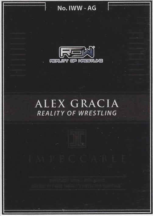 Alex Gracia – Reality of Wrestling trading card PW Catalog