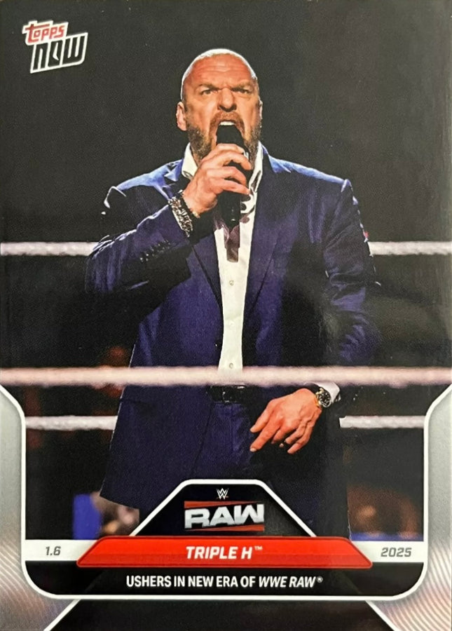 Triple H Ushers in New ERA of WWE RAW trading card PW Catalog