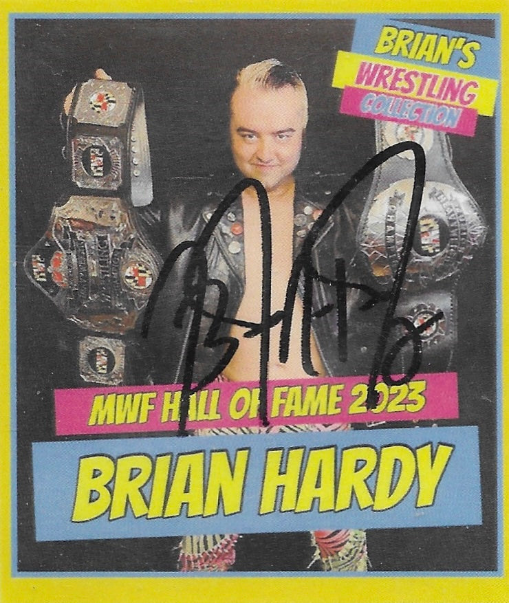 MWF Hall of Fame 2023 Brian Hardy trading card PW Catalog