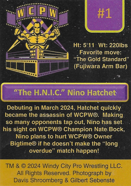 “The H.N.I.C.” Nino Hatchet trading card PW Catalog