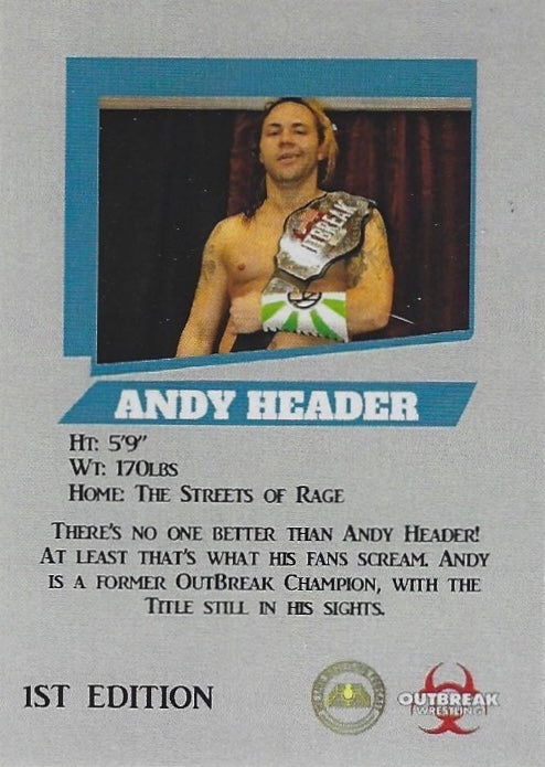 Andy Header trading card PW Catalog