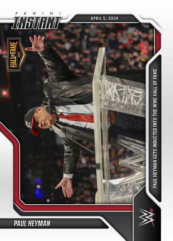 Paul Heyman – Paul Heyman Gets Inducted Into the WWE Hall of Fame trading card PW Catalog