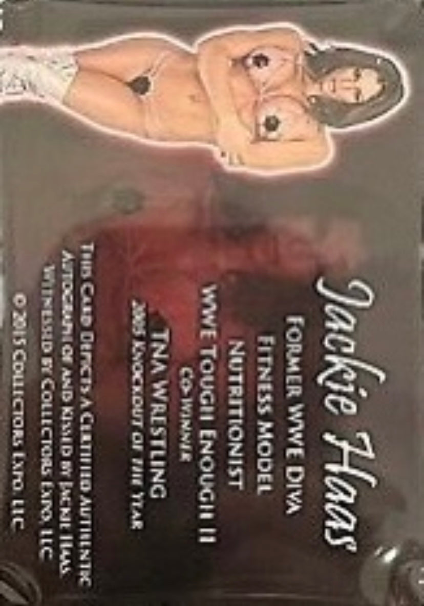 Jackie Haas trading card PW Catalog