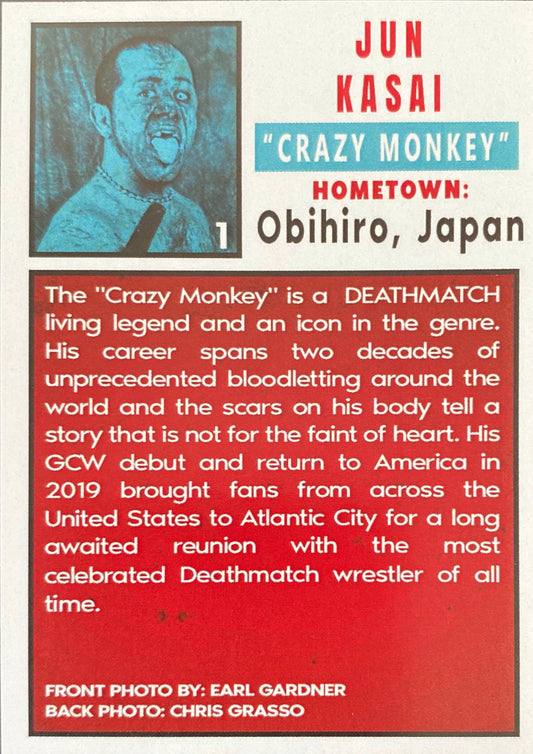 “Crazy Monkey” JUN Kasai trading card PW Catalog