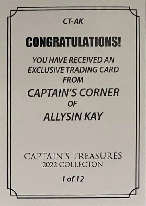 Allysin KAY trading card PW Catalog