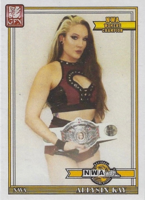 Allysin KAY NWA Women’s Champion trading card PW Catalog