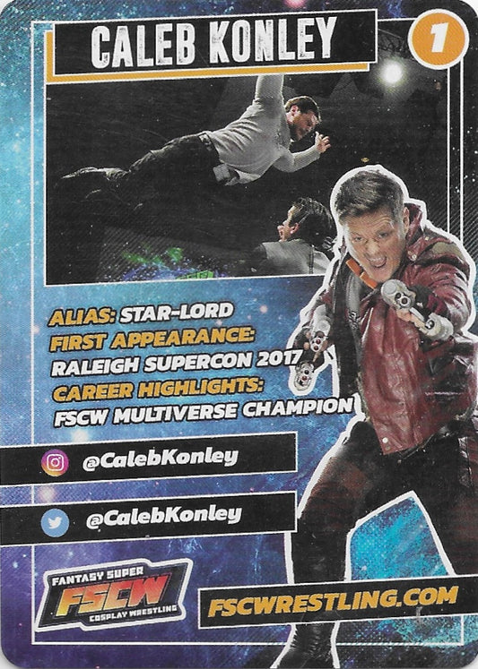 Star-Lord / Caleb Konley trading card PW Catalog