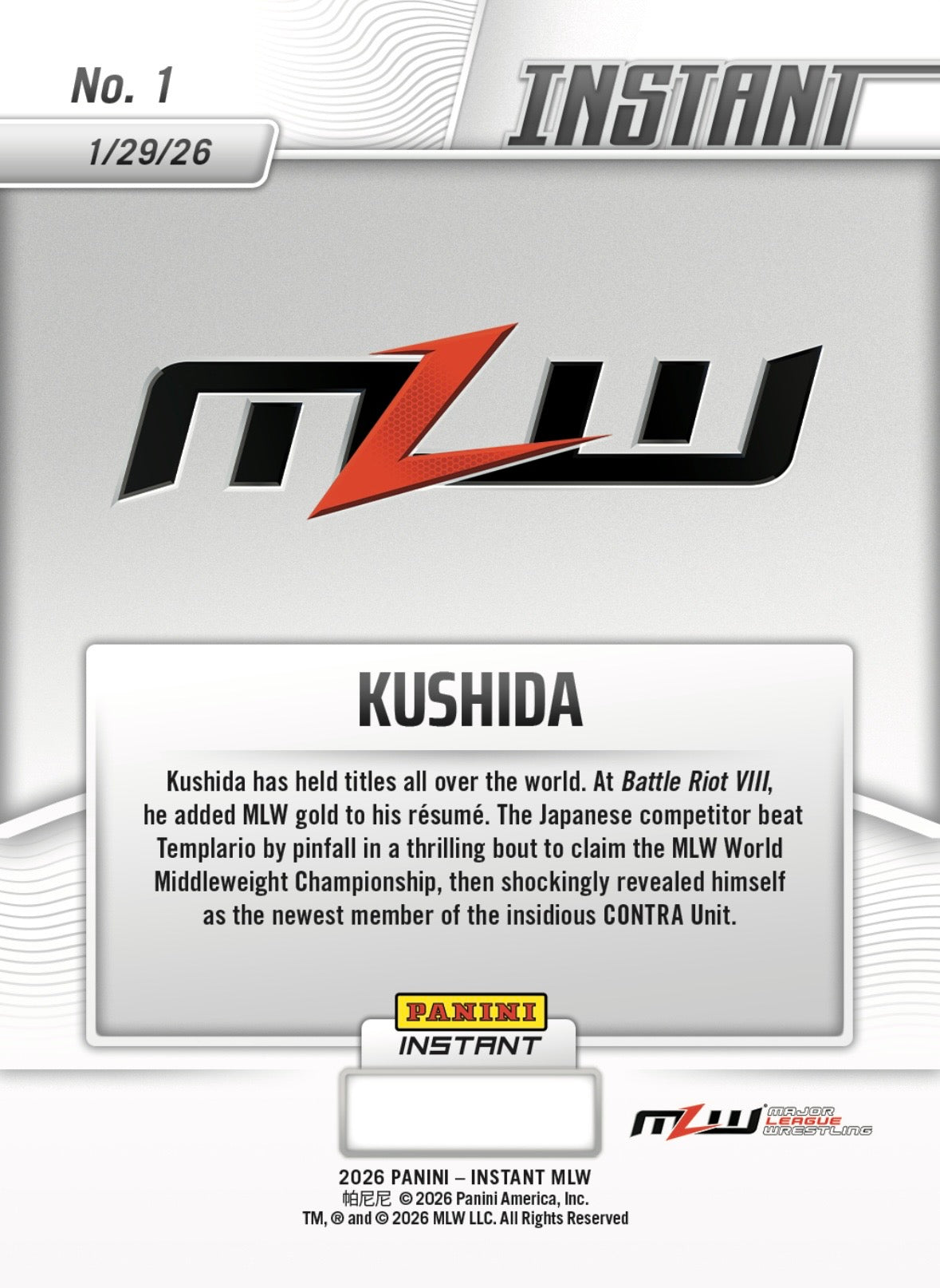 Kushida – Kushida Claims Crown, Joins Contra Unit