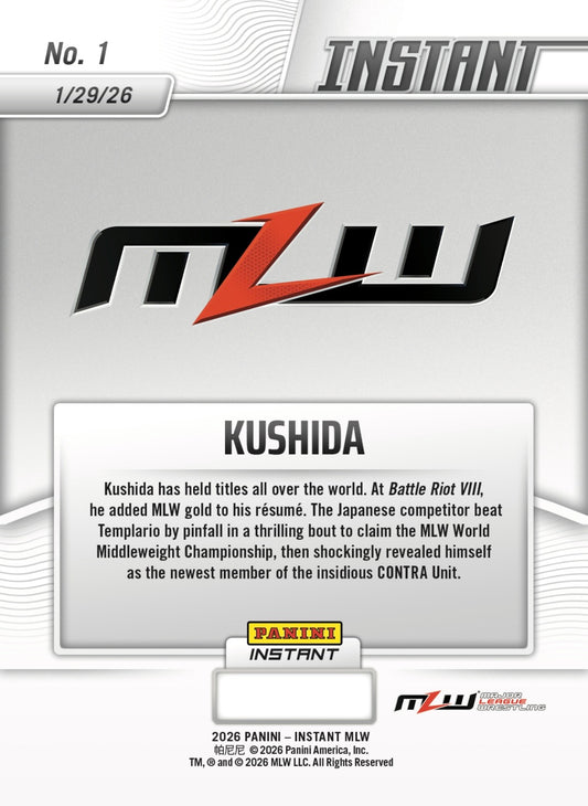 Kushida – Kushida Claims Crown, Joins Contra Unit trading card PW Catalog