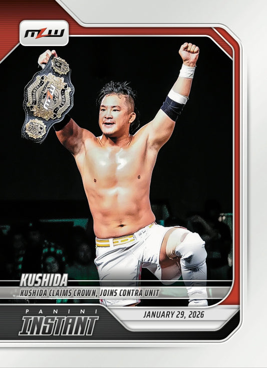 Kushida – Kushida Claims Crown, Joins Contra Unit trading card PW Catalog