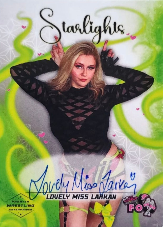 Lovely Miss Larkan trading card PW Catalog