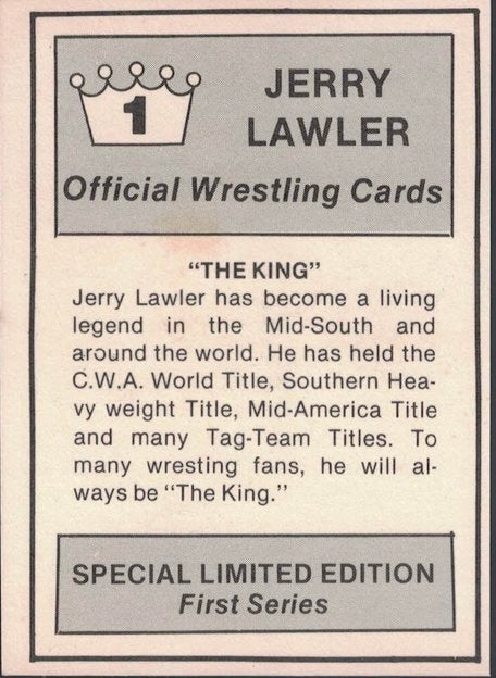 “The King” trading card PW Catalog