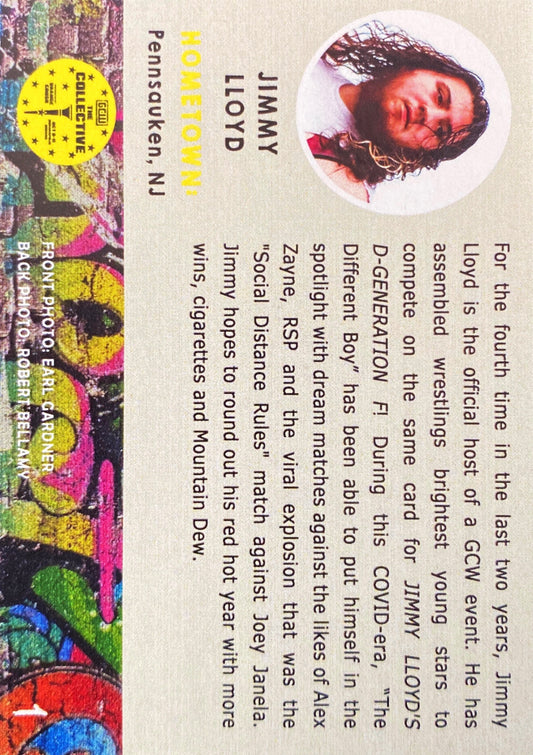 Jimmy Lloyd trading card PW Catalog