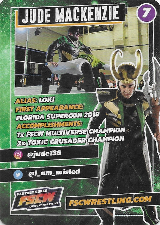 Loki / Jude Mackenzie trading card PW Catalog