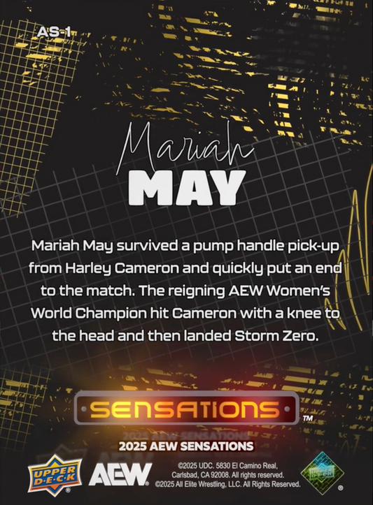 1/11/25 – Mariah MAY – Mariah MAY Defeats Harley Cameron at AEW Collision