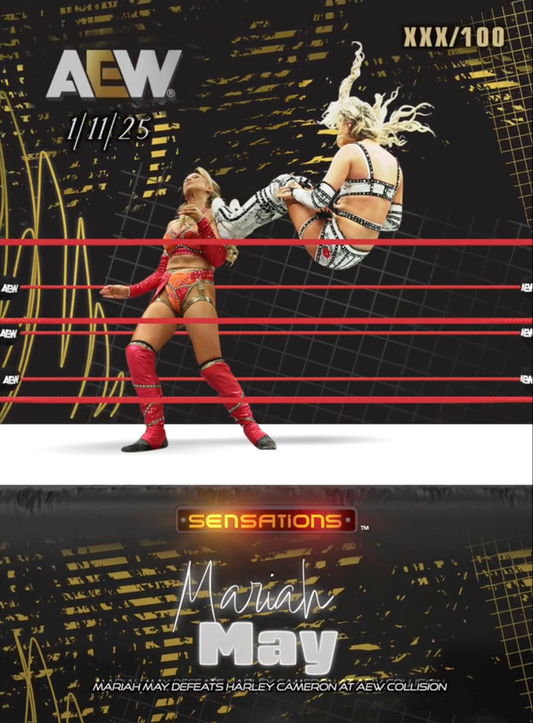 1/11/25 – Mariah MAY – Mariah MAY Defeats Harley Cameron at AEW Collision