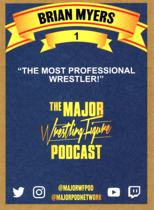 Brian Myers trading card PW Catalog