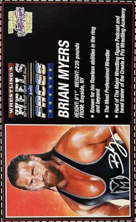 Brian Myers trading card PW Catalog