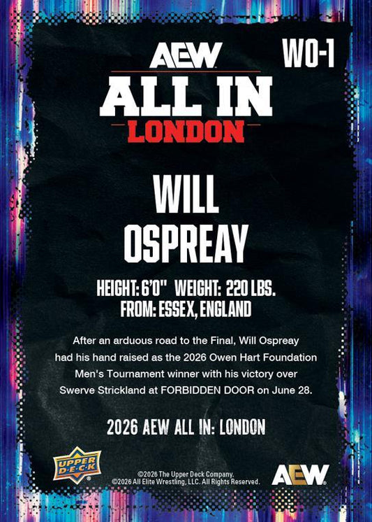 Will Ospreay trading card PW Catalog