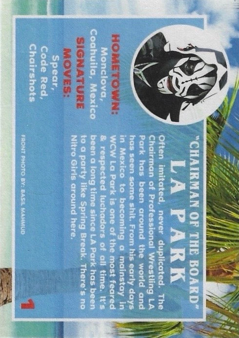 “Chairman of the Board” la Park trading card PW Catalog