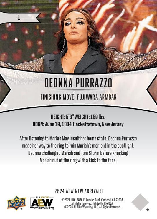 Deonna Purrazzo trading card PW Catalog