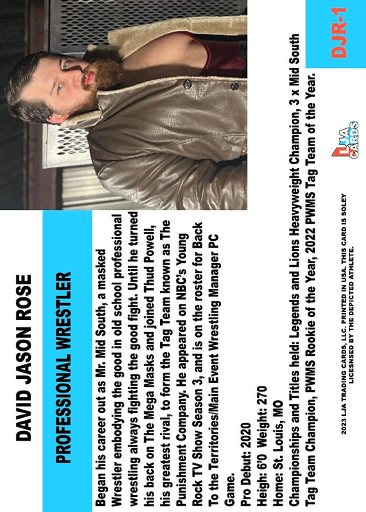 David Jason Rose Trading Card PWcatalog
