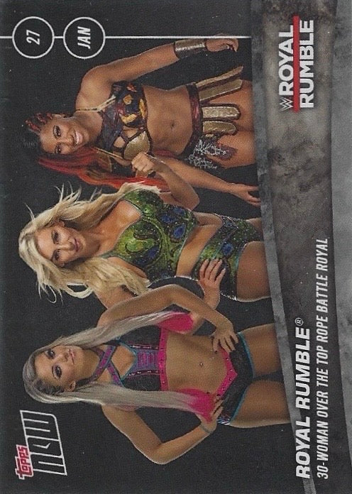 Royal Rumble – 30-Woman Over the Top Rope Battle Royal trading card PW Catalog