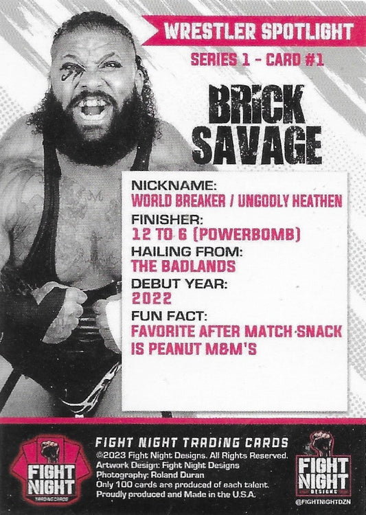 The World Breaker Brick Savage trading card PWcatalog