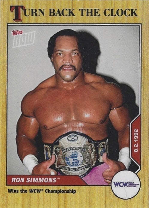 WCW 8.2.1992 RON Simmons Wins the WCW Championship trading card PW Catalog