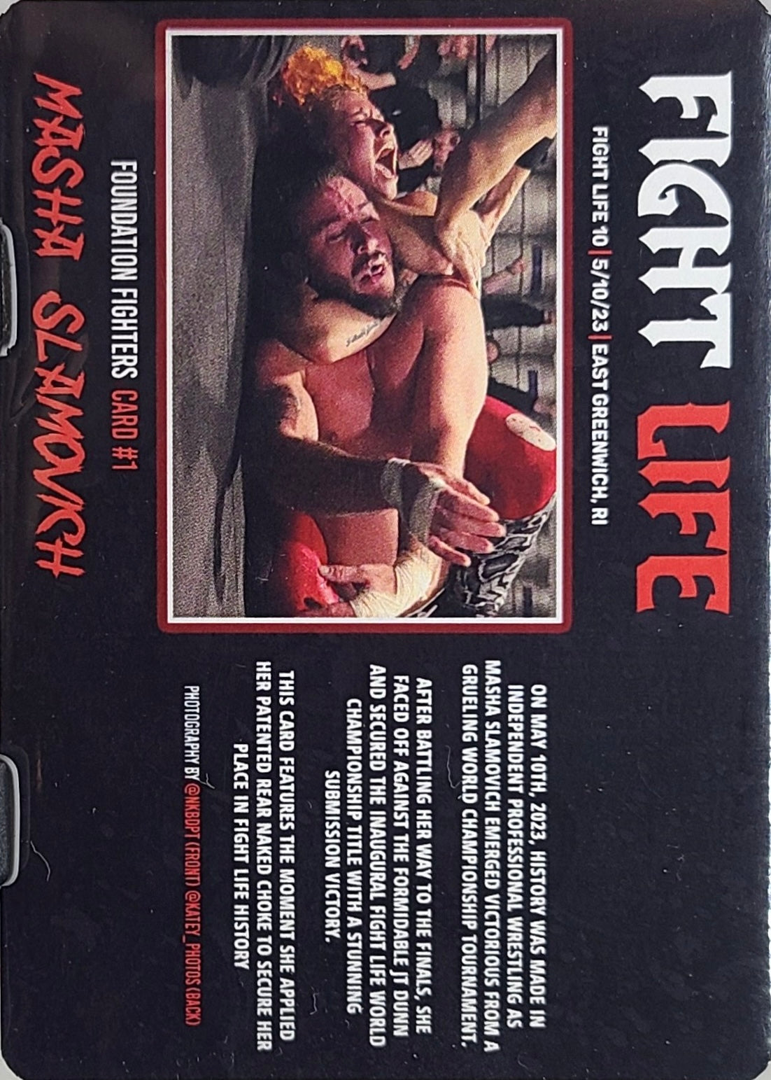Inaugural Fight Life World Champion – Masha Slamovich