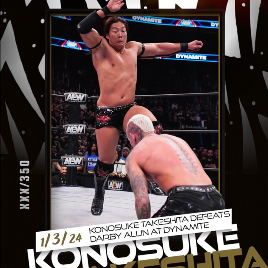1/3/24 – Konosuke Takeshita – Konosuke Takeshita Defeats Darby Allin at Dynamite