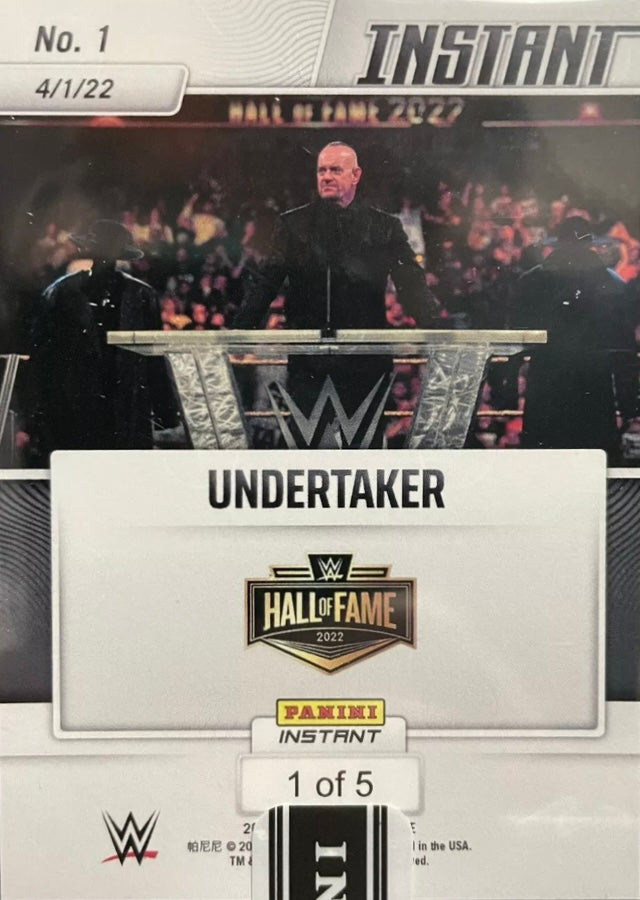 Undertaker – WWE Hall of Fame Class of 2022 trading card PW Catalog