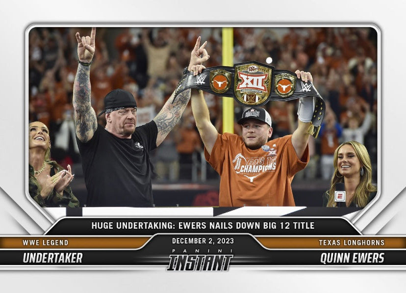 WWE Legend Undertaker / Texas Longhorns Quinn Ewers – Huge Undertaking: Ewers Nails Down Big 12 Title