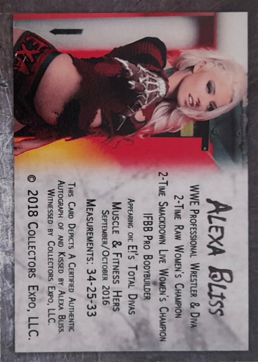 Alexa Bliss trading card PW Catalog