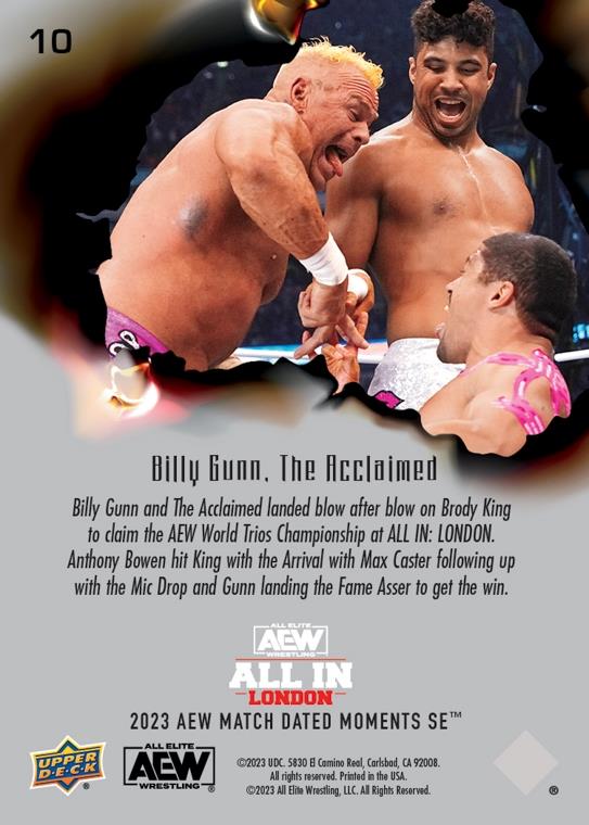 Billy Gunn, the Acclaimed – Billy Gunn and the Acclaimed Claim AEW World Trios Championship