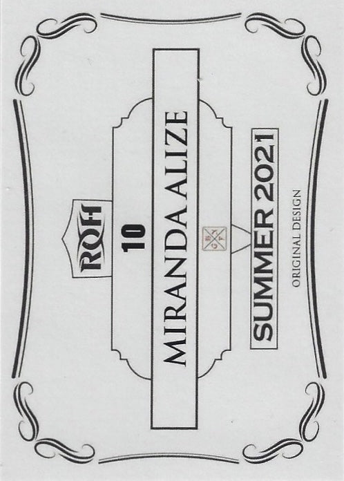 Miranda Alize trading card PWcatalog