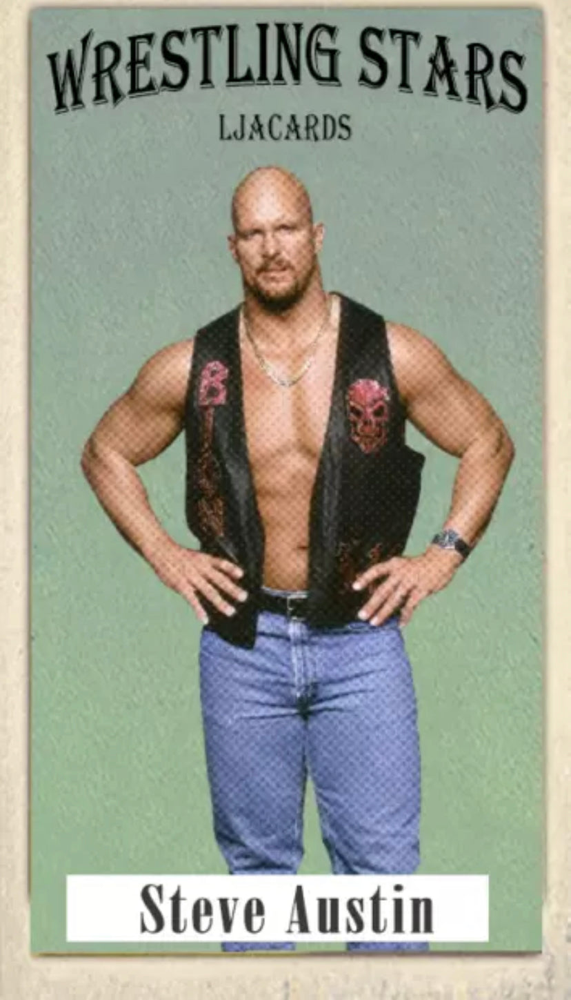 Steve Austin trading card PW Catalog