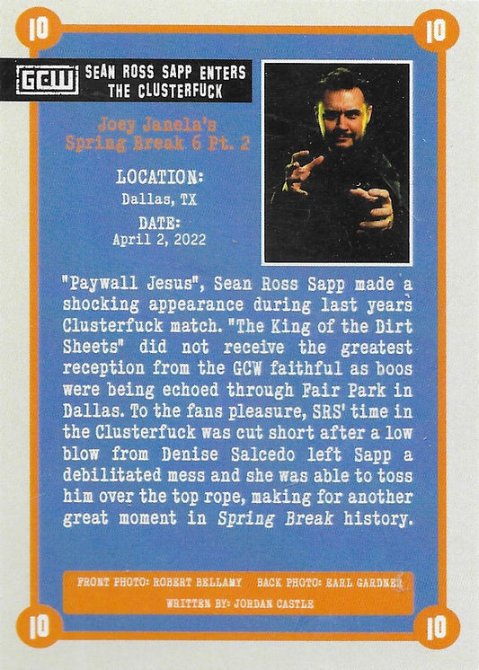 Legacy Moment – Sean Ross Sapp Enters the Clusterfuck