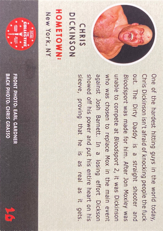 Chris Dicksinson trading card PW Catalog