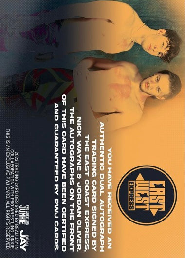 East West Express trading card PW Catalog
