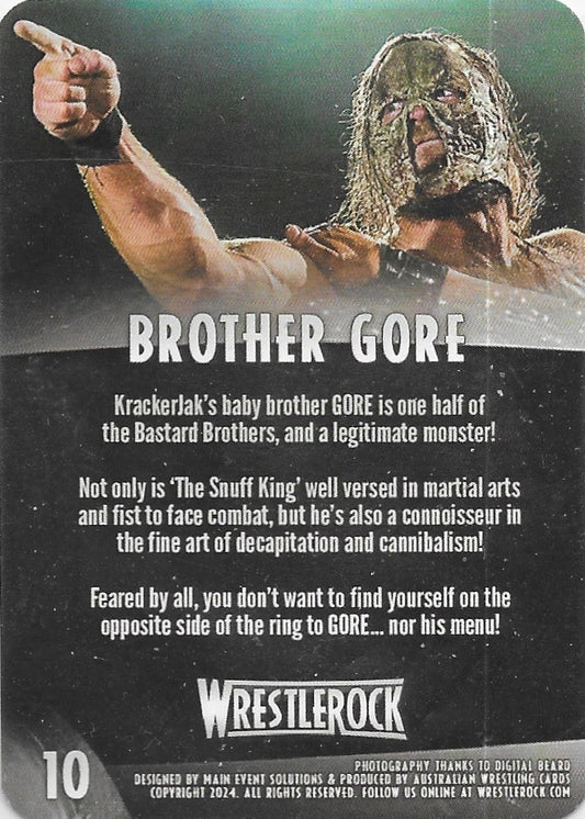 Brother Gore trading card PW Catalog