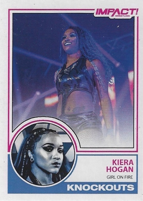 Kiera Hogan “Girl on Fire” trading card PW Catalog