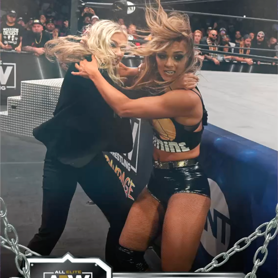 4/28/23 – Anna JAY – Anna JAY Smashes Julia Hart Into Ring Post at Rampage trading card PW Catalog