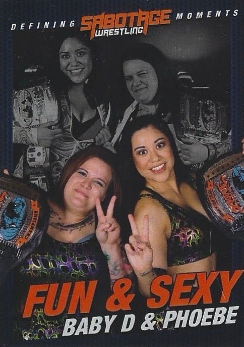 Defining Moments – FUN & Sexy – Baby D & Phoebe trading card PW Catalog