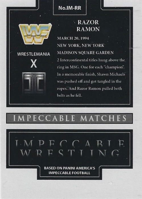 Wrestlemania X: Razor Ramon vs. Shawn Michaels – Razor Ramon
