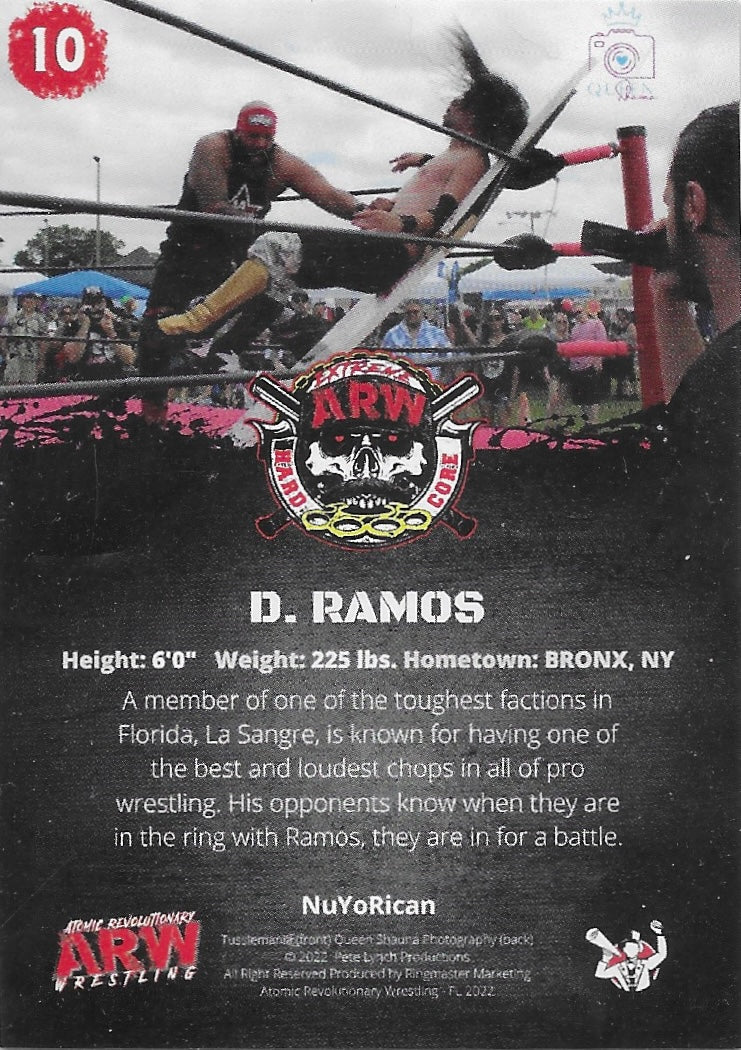 D. Ramos trading card PW Catalog